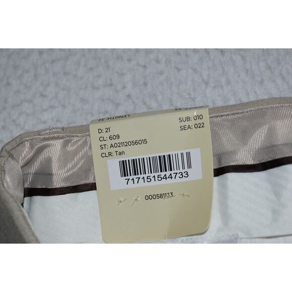 Oak Hill Hawaiian Style Linen Blend Pants Mens Size 54 x 32 Khakis Tan NEW - Picture 7 of 10